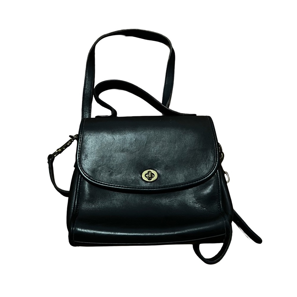 Vintage Coach Manor No. H50-997 Top Handle Crossbody Bag in Black